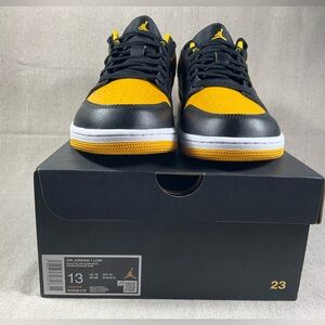 Nike Air Jordan 1 Low Yellow Ochre sneakers in size 13.